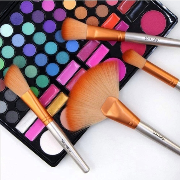 Makeup Brushes Set Blending 32 Set Synthetic Fiber Bristle Cosmetic Travel - Picture 2 of 7